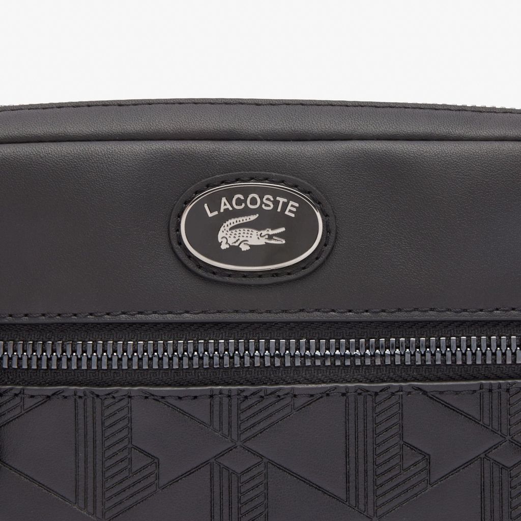 Túi Đeo Chéo Lacoste Nam Chất Liệu Da Họa Tiết Monogram Dập Nổi