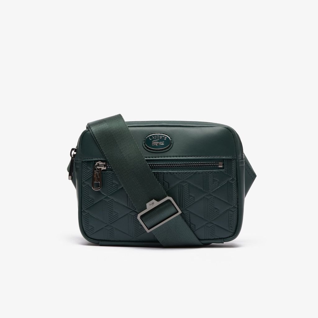 Túi Đeo Chéo Lacoste Nam Chất Liệu Da In Họa Tiết Monogram