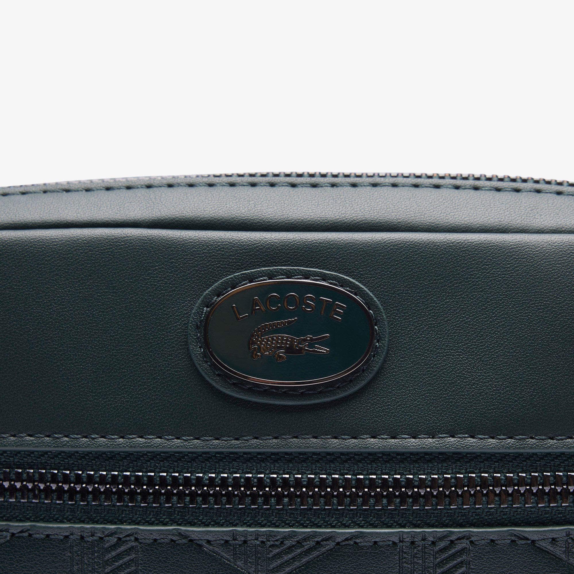 Túi Đeo Chéo Lacoste Nam Chất Liệu Da In Họa Tiết Monogram