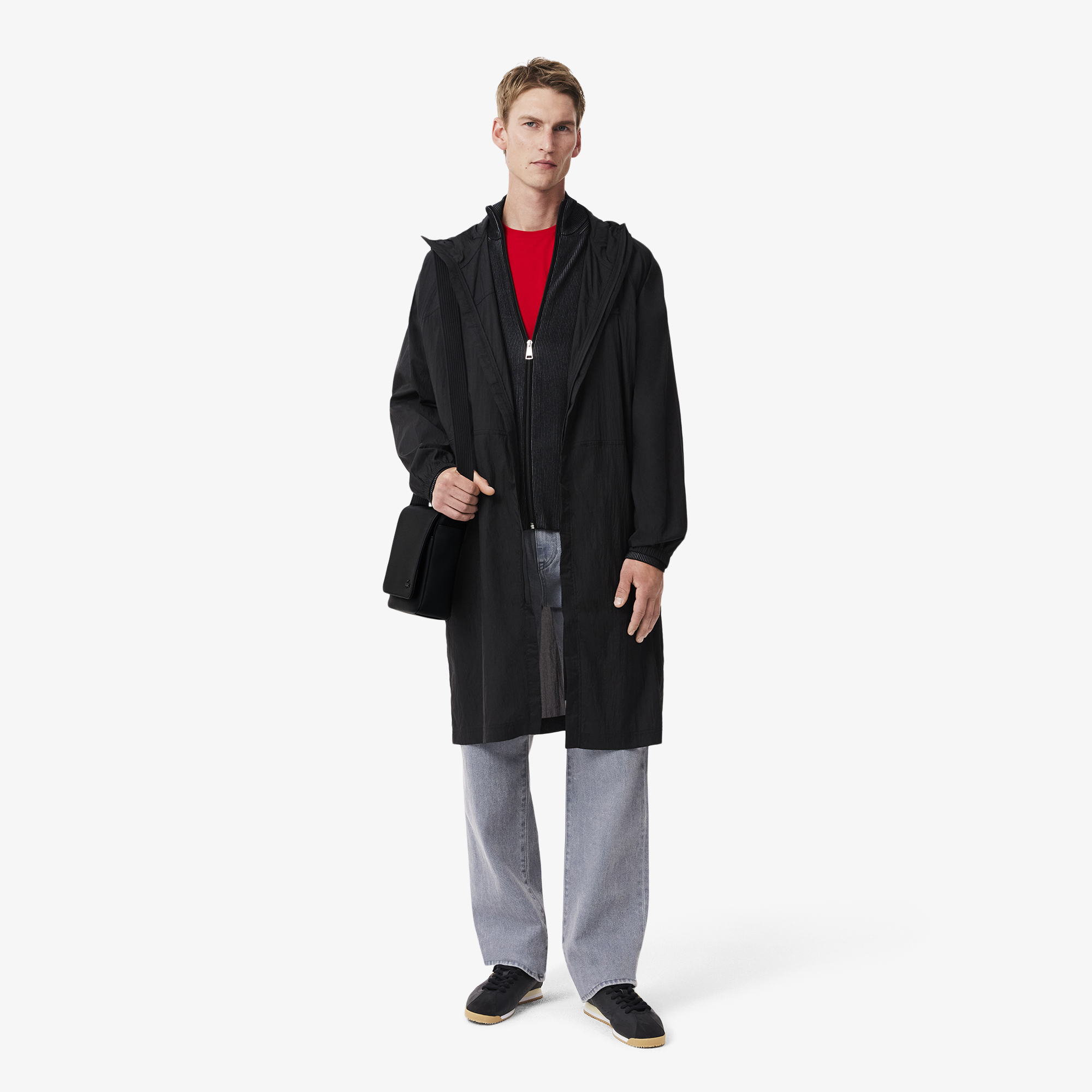 Túi Đeo Chéo Lacoste Nam Cổ Điển Có Nắp Gập
