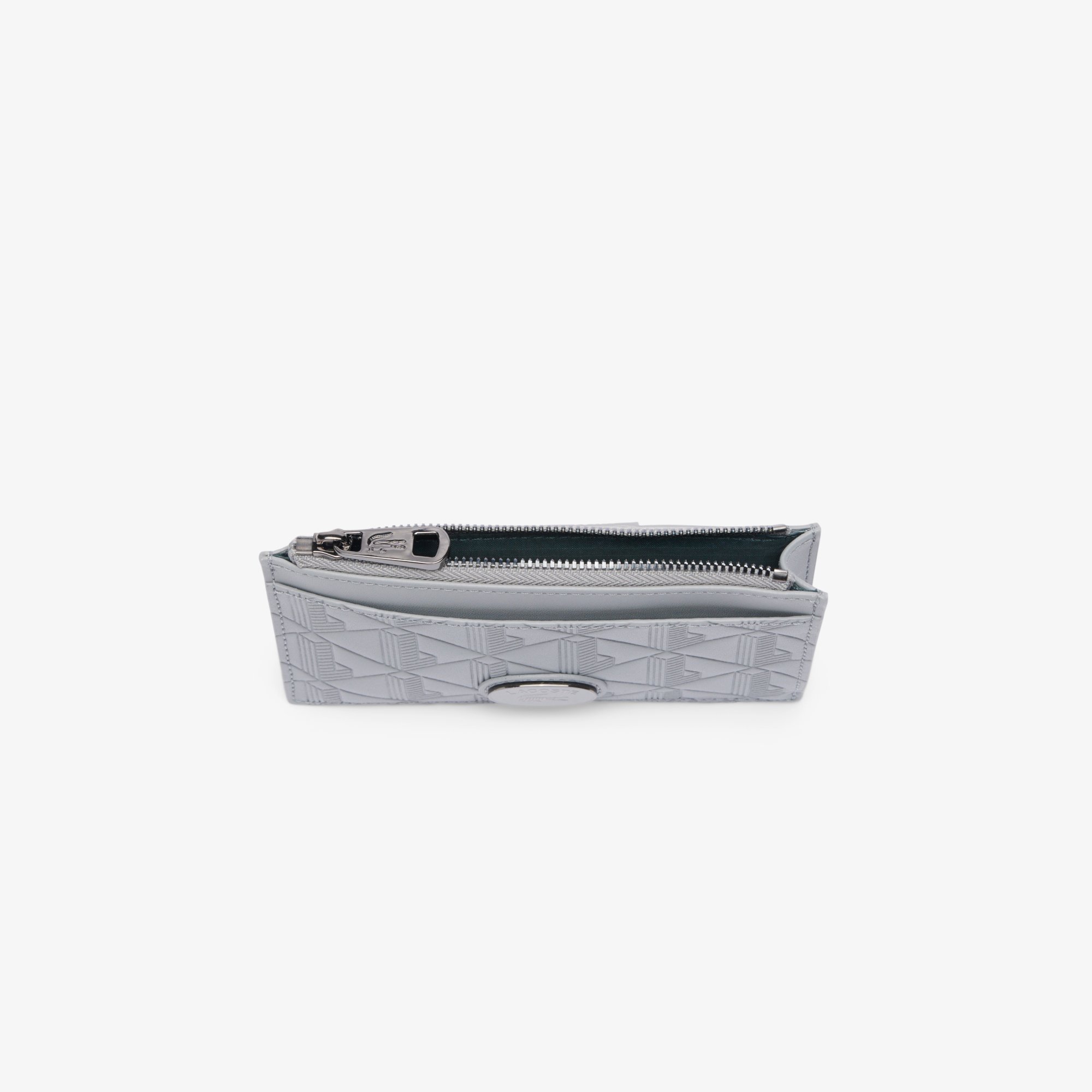 Ví Đựng Thẻ Lacoste Nam Nomogramme Chất Liệu Da Có Khóa Kéo
