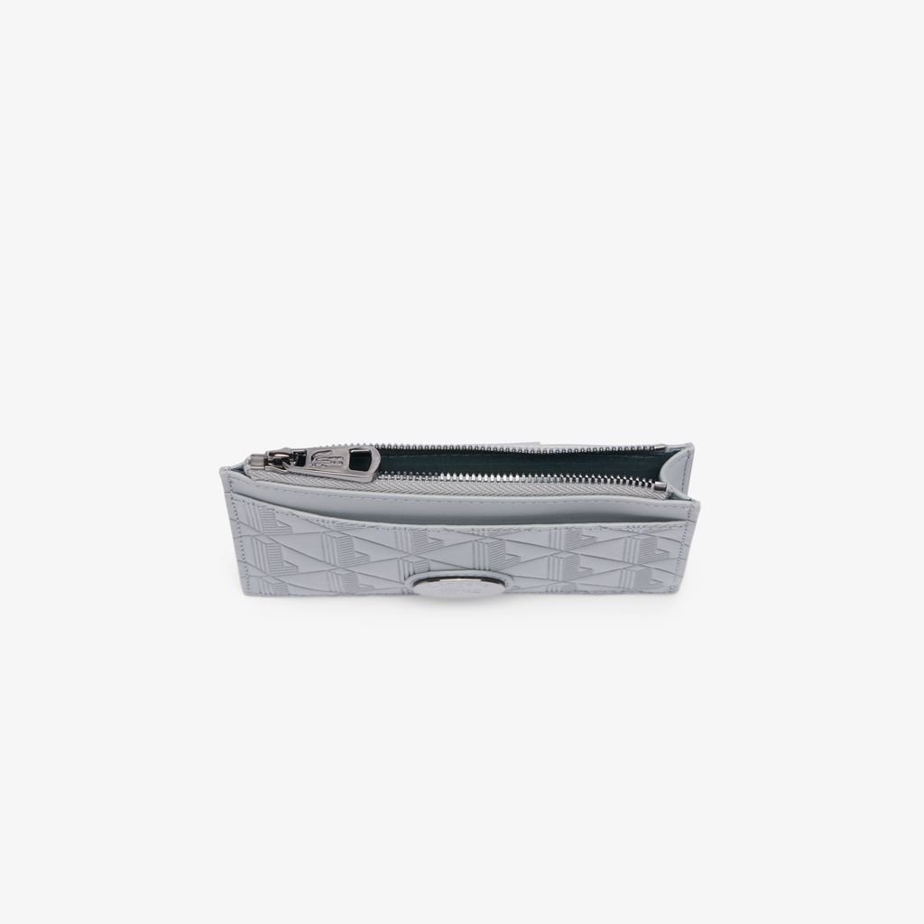 Ví Đựng Thẻ Lacoste Nam Nomogramme Chất Liệu Da Có Khóa Kéo