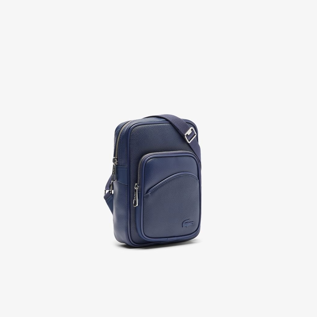Túi Đeo Vai Da Lacoste Nam Angy Chất Liệu Da Grain