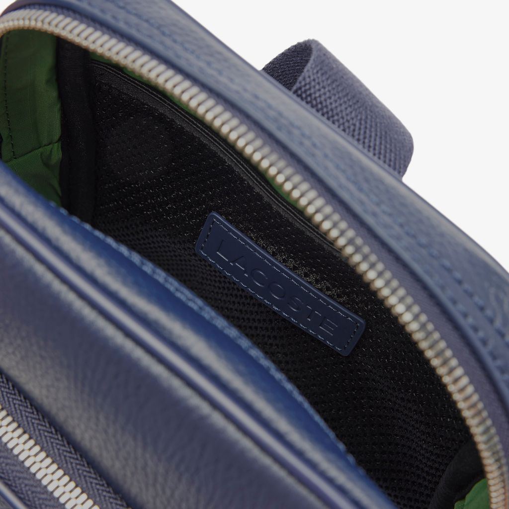 Túi Đeo Vai Da Lacoste Nam Angy Chất Liệu Da Grain