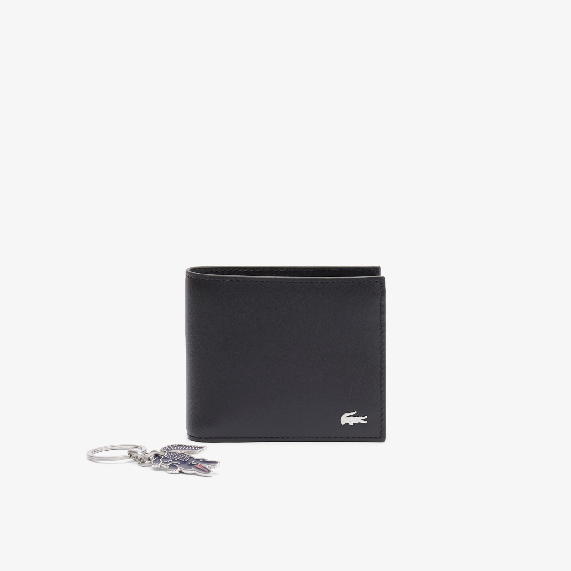 Ví Gập Lacoste Nam FG Chất Liệu Da Có Móc Khóa Cỡ Trung