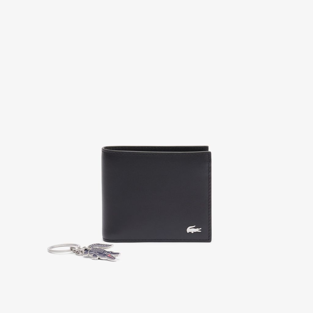 Ví Gập Lacoste Nam FG Chất Liệu Da Có Móc Khóa Cỡ Trung