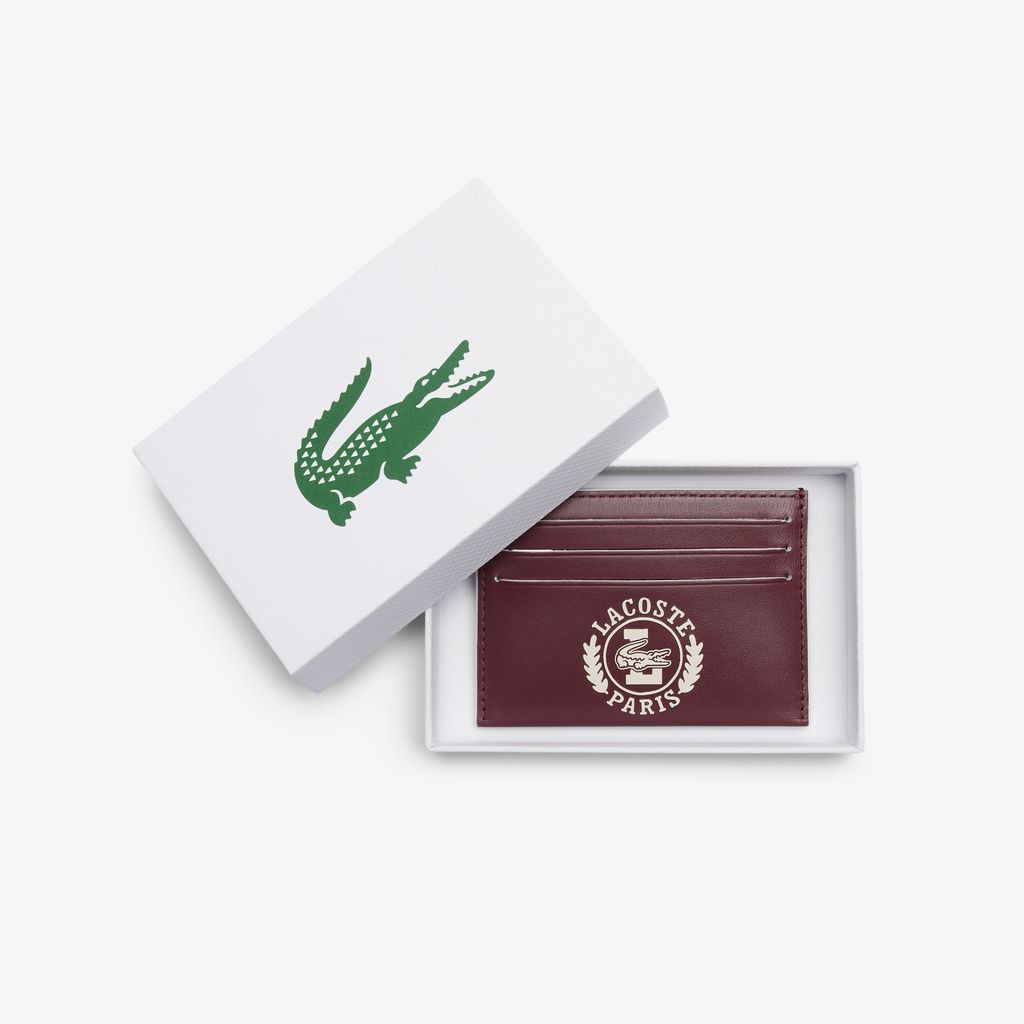 Ví Đựng Thẻ Lacoste Nam FG Chất Liệu Da Có Logo Cổ Điển