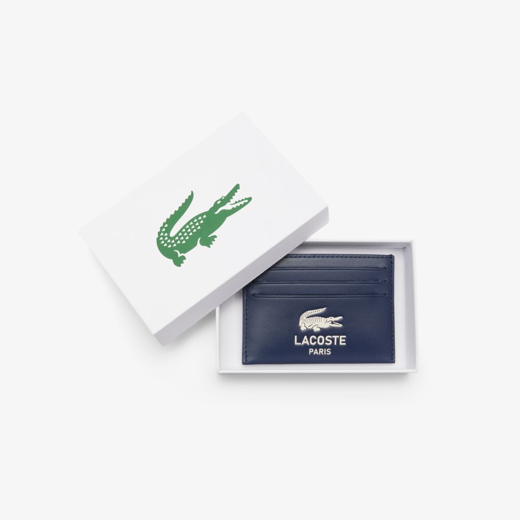 Ví Đựng Thẻ Lacoste Nam FG Chất Liệu Da Họa Tiết In