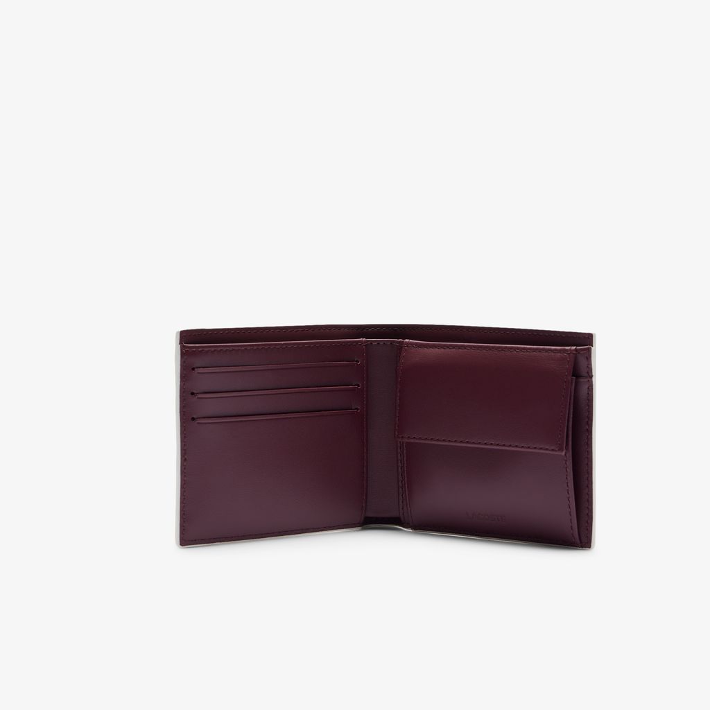 Đựng Tiền Xu Lacoste Nam FG Chất Liệu Da Có Logo Cỡ Trung