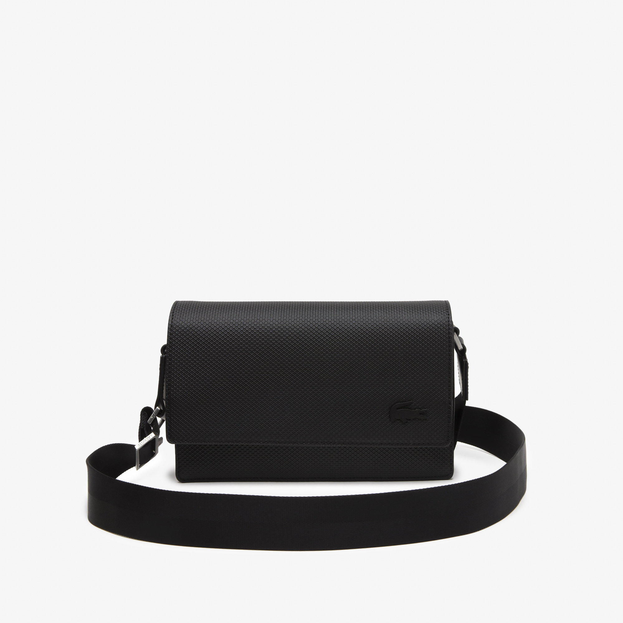 Túi Nắp Gập Lacoste Unisex Chantaco Chất Liệu Da