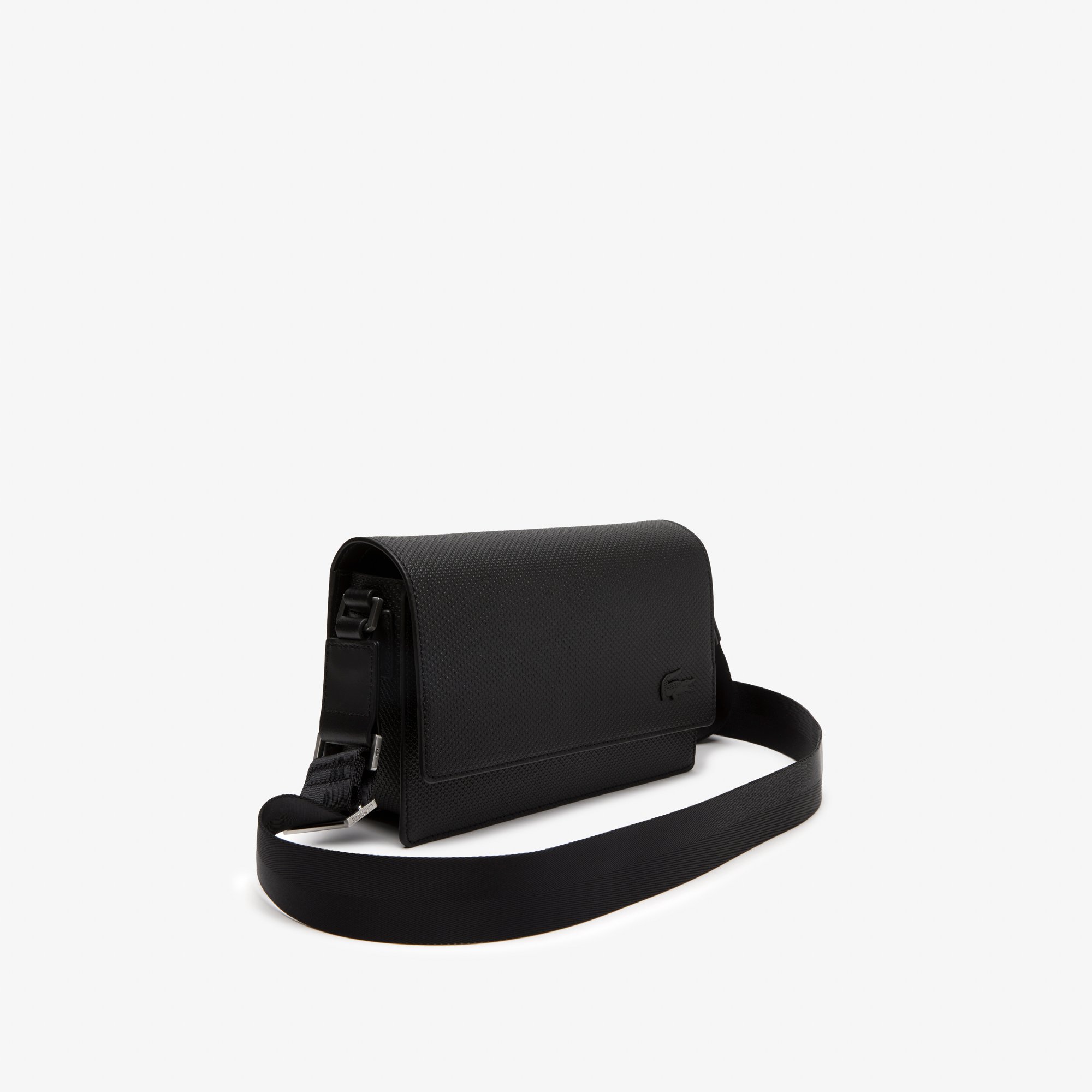 Túi Nắp Gập Lacoste Unisex Chantaco Chất Liệu Da