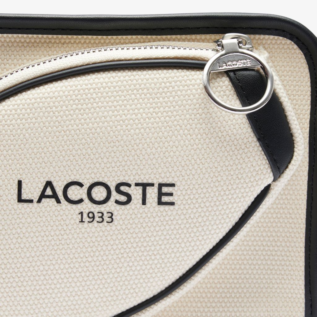 Túi Đeo Chéo Lacoste Unisex Phong Cách Tennis Chất Liệu Canvas