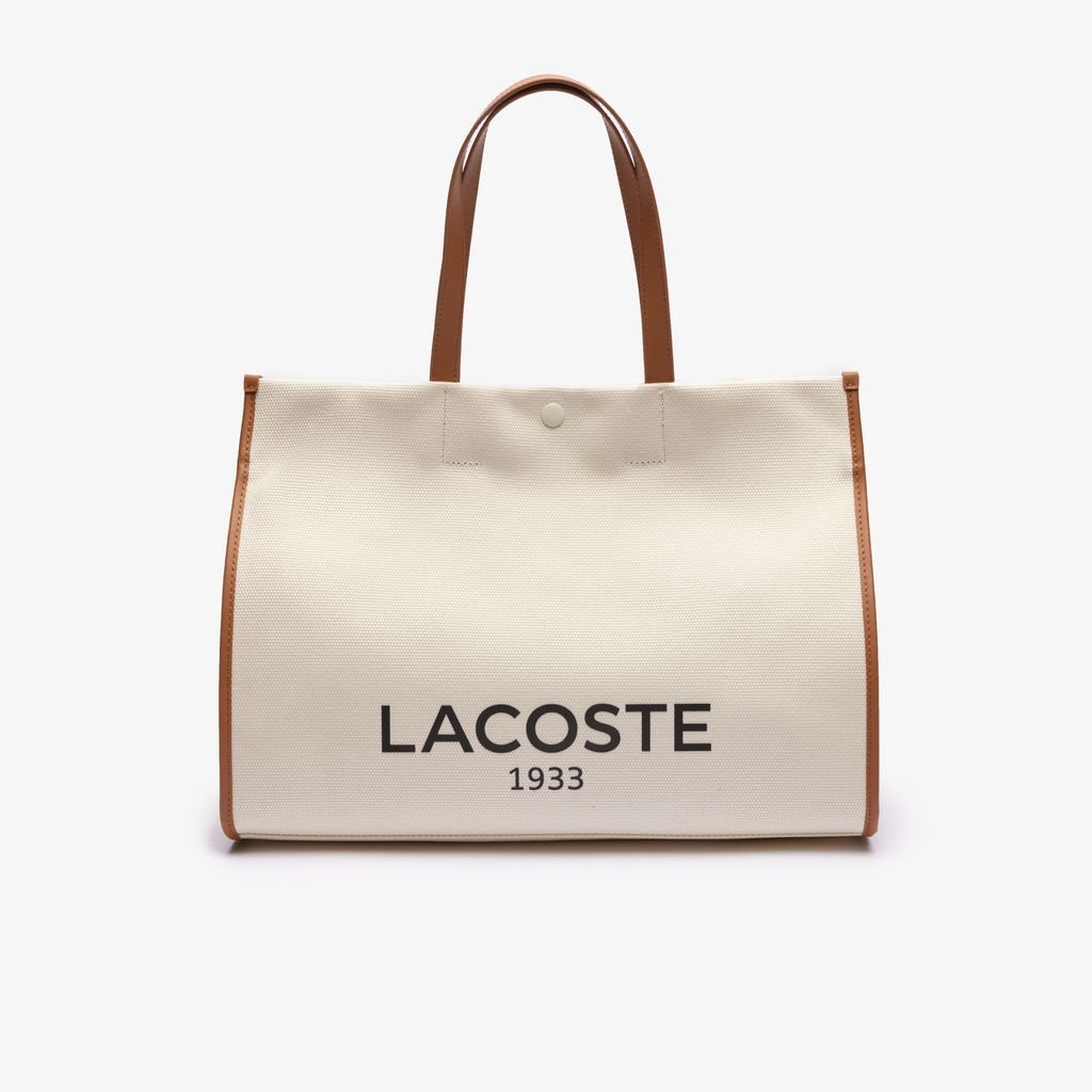 Túi Tote Lacoste Unisex Cỡ Lớn Chất Liệu Vải Canvas