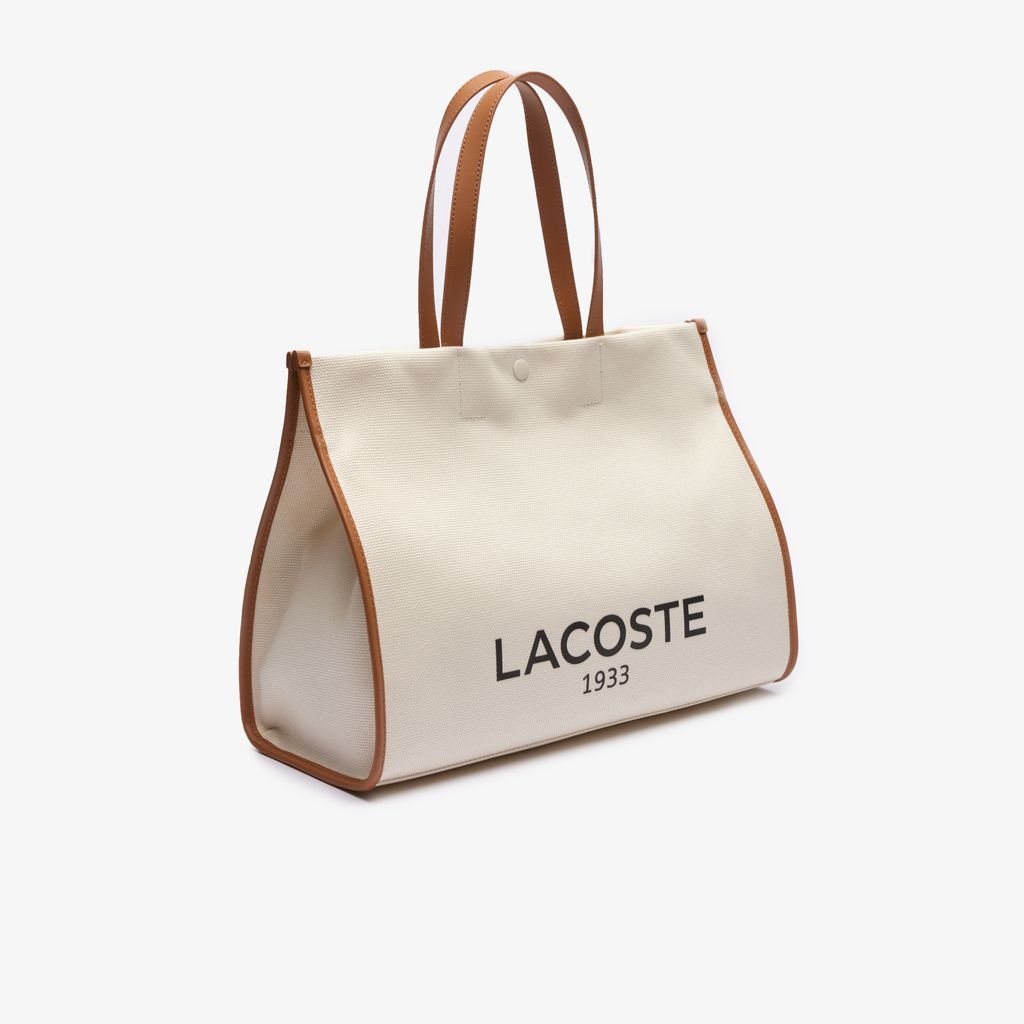 Túi Tote Lacoste Unisex Cỡ Lớn Chất Liệu Vải Canvas