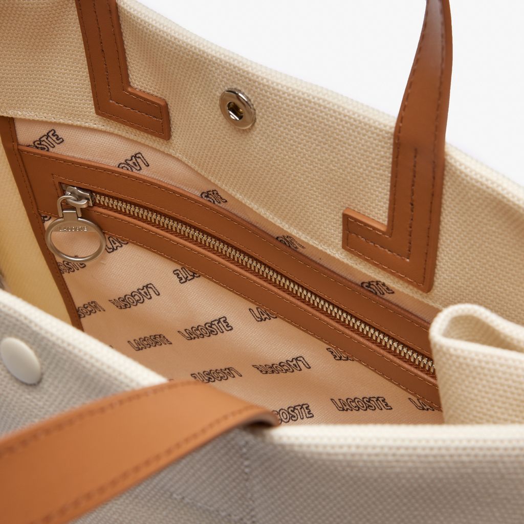 Túi Tote Lacoste Unisex Cỡ Lớn Chất Liệu Vải Canvas