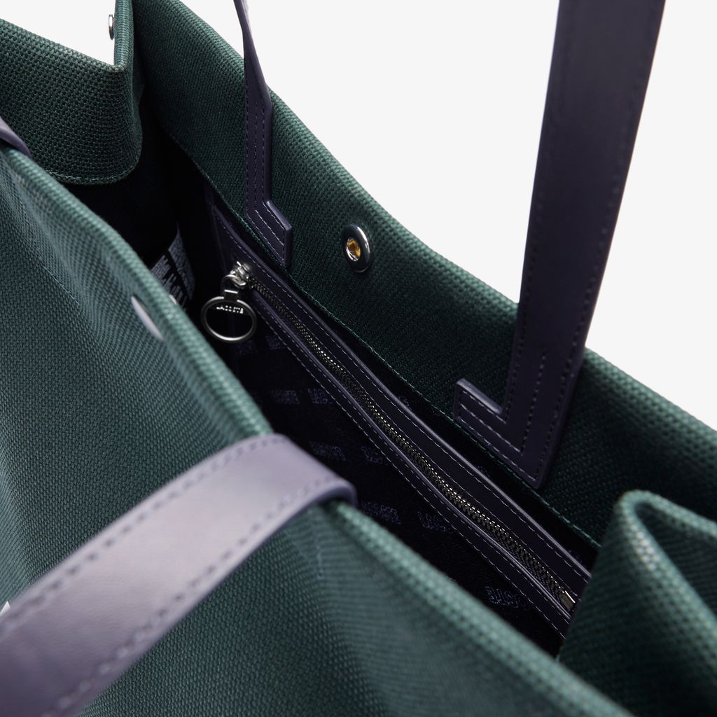 Túi Tote Lacoste Unisex Cỡ Lớn Chất Liệu Vải Canvas