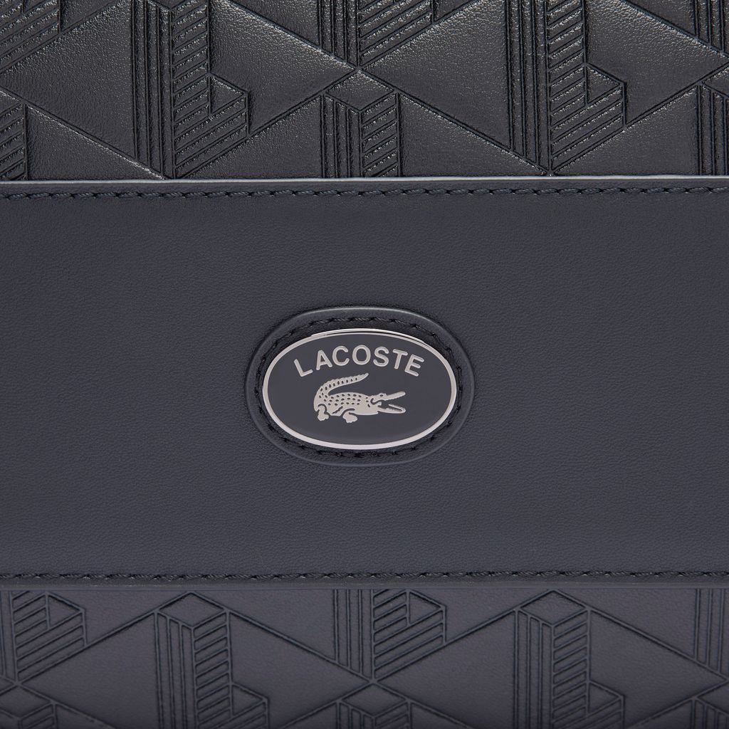 Túi Đeo Chéo Lacoste Unisex Nomogramme Chất Liệu Da Có Nắp Gập