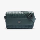 Túi Đeo Chéo Lacoste Unisex Nomogramme Chất Liệu Da Có Nắp Gập