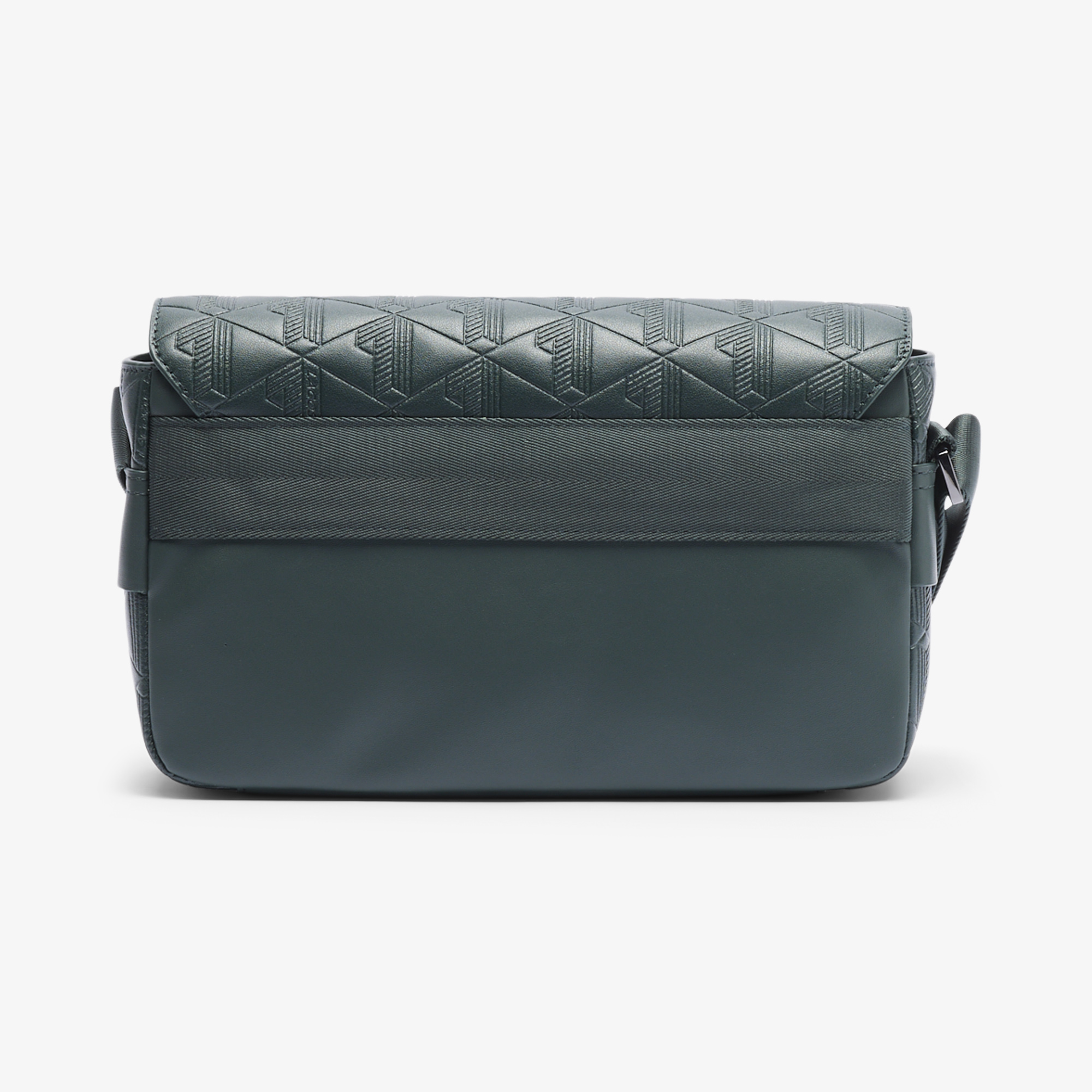 Túi Đeo Chéo Lacoste Unisex Nomogramme Chất Liệu Da Có Nắp Gập