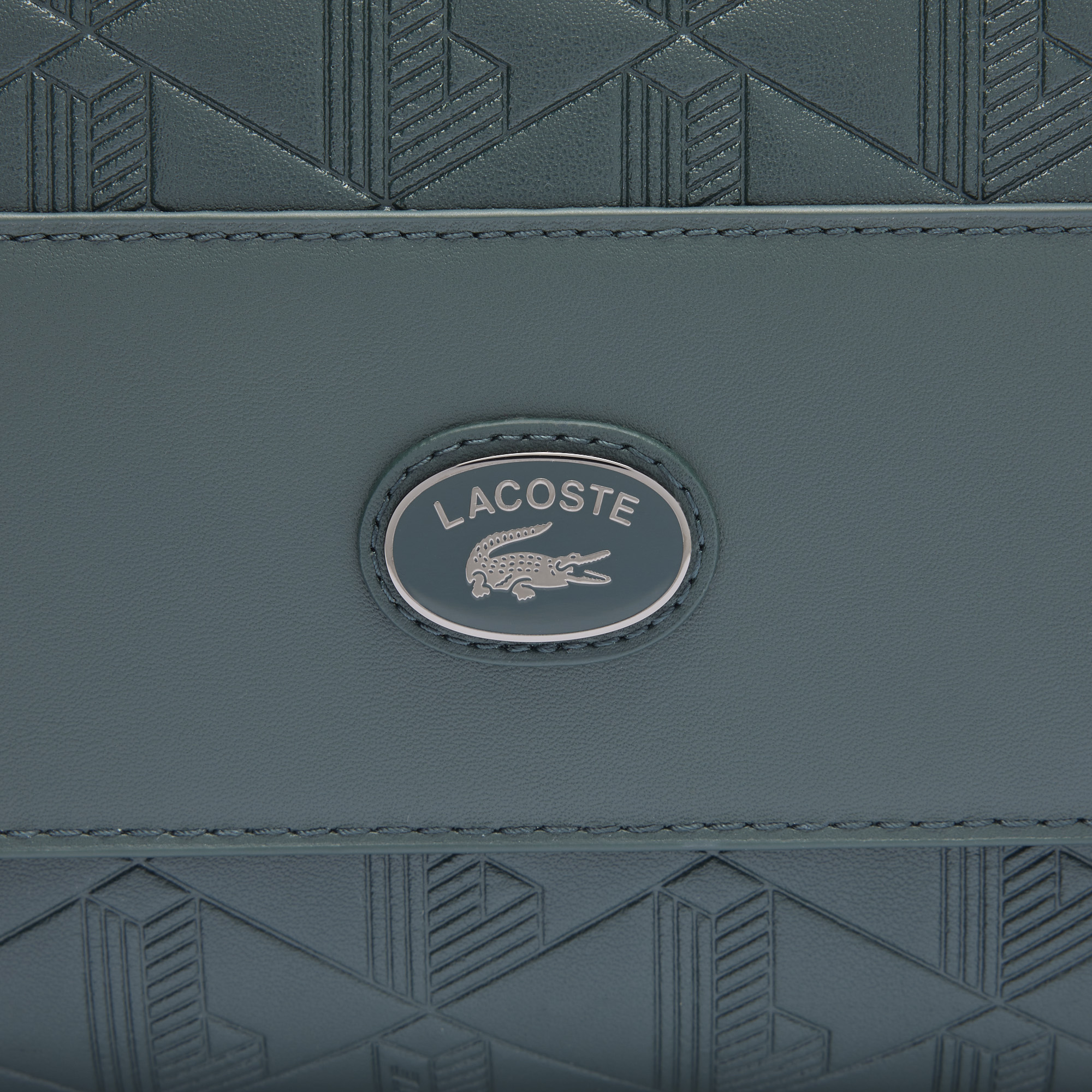 Túi Đeo Chéo Lacoste Unisex Nomogramme Chất Liệu Da Có Nắp Gập