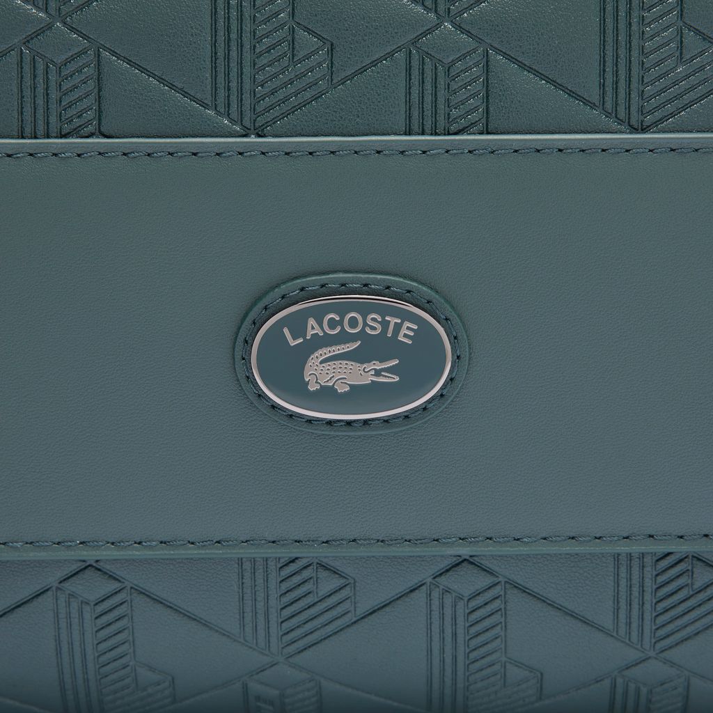 Túi Đeo Chéo Lacoste Unisex Nomogramme Chất Liệu Da Có Nắp Gập