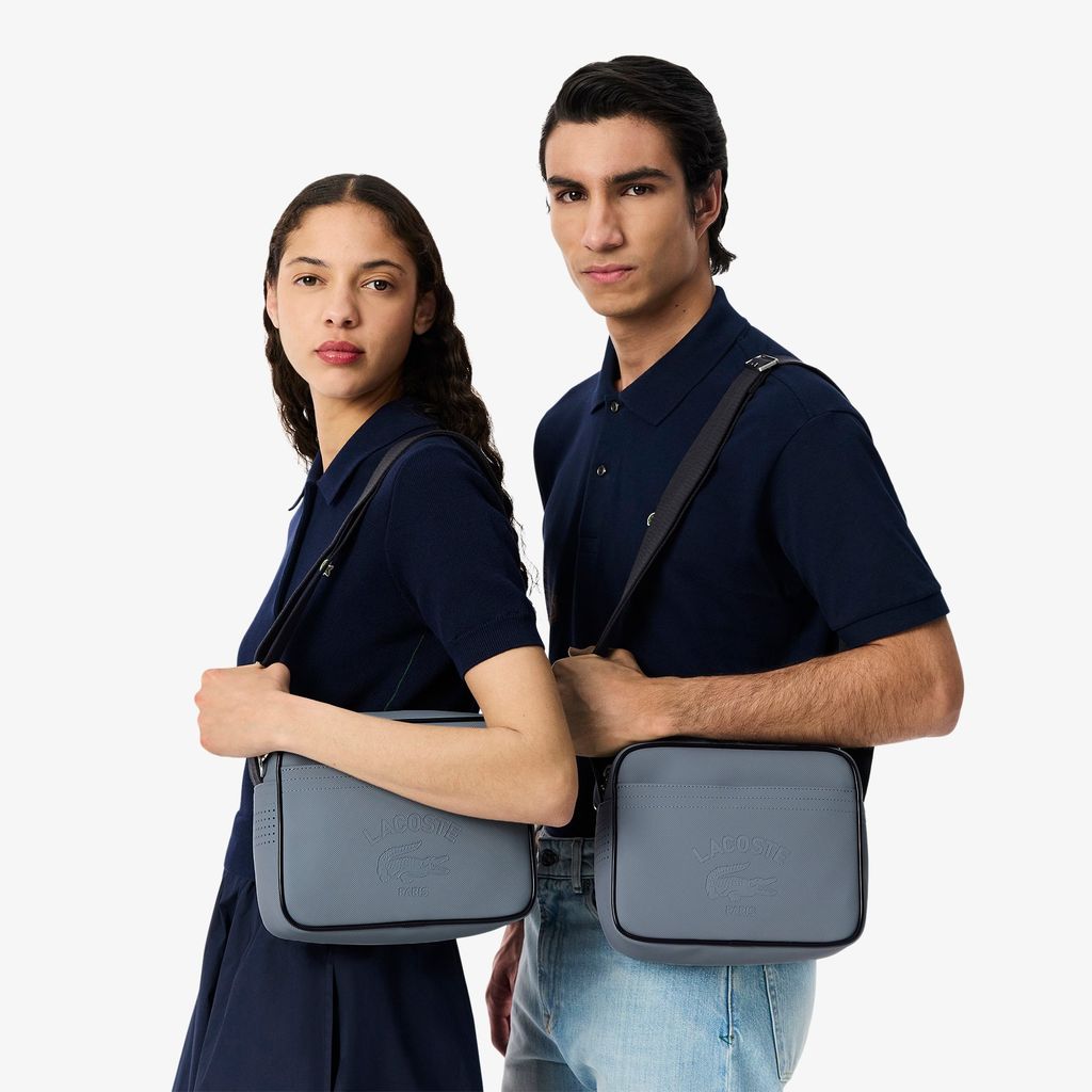 Túi Đeo Chéo Lacoste Unisex Club 1930 Chất Liệu Petit Piqué Cỡ Trung