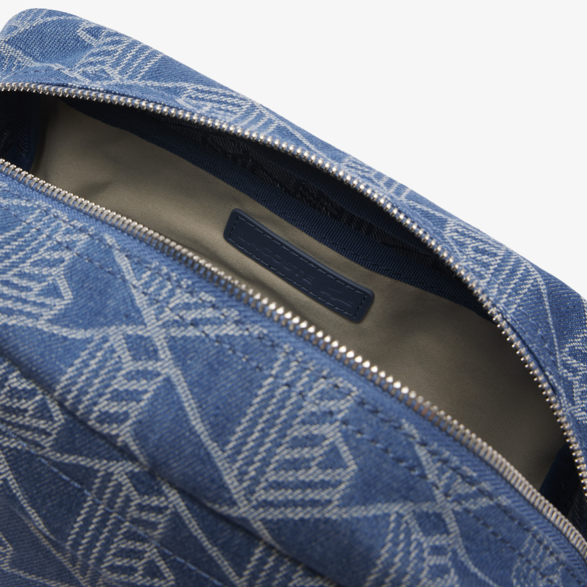 Túi Đựng Đồ Vệ Sinh Cá nhân Lacoste Unisex Neocroc Hoa Văn Jacquard