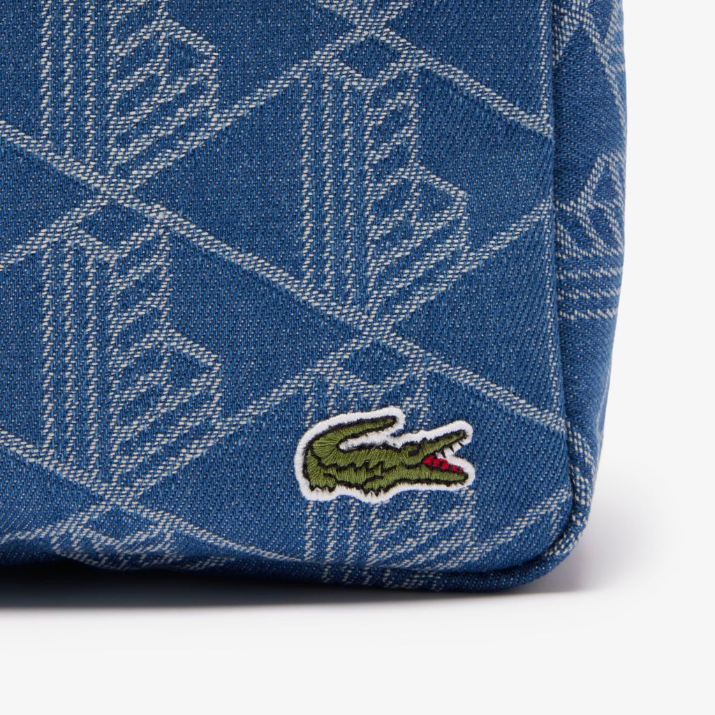 Túi Đựng Đồ Vệ Sinh Cá nhân Lacoste Unisex Neocroc Hoa Văn Jacquard