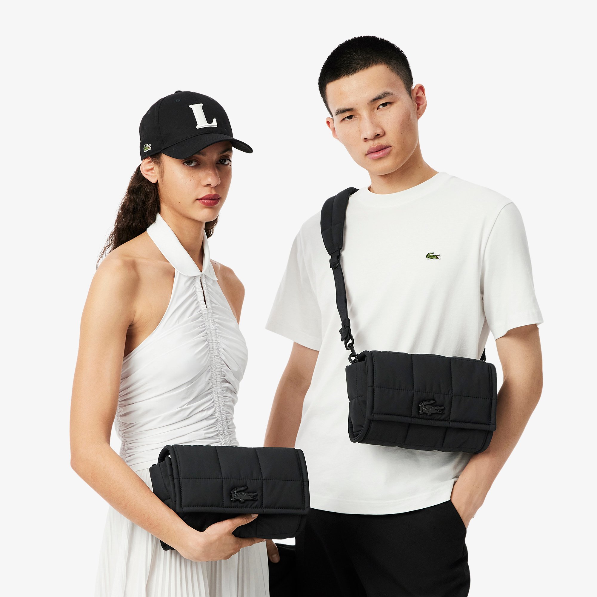 Túi Đeo Vai Lacoste Unisex Nylia Chần Bông