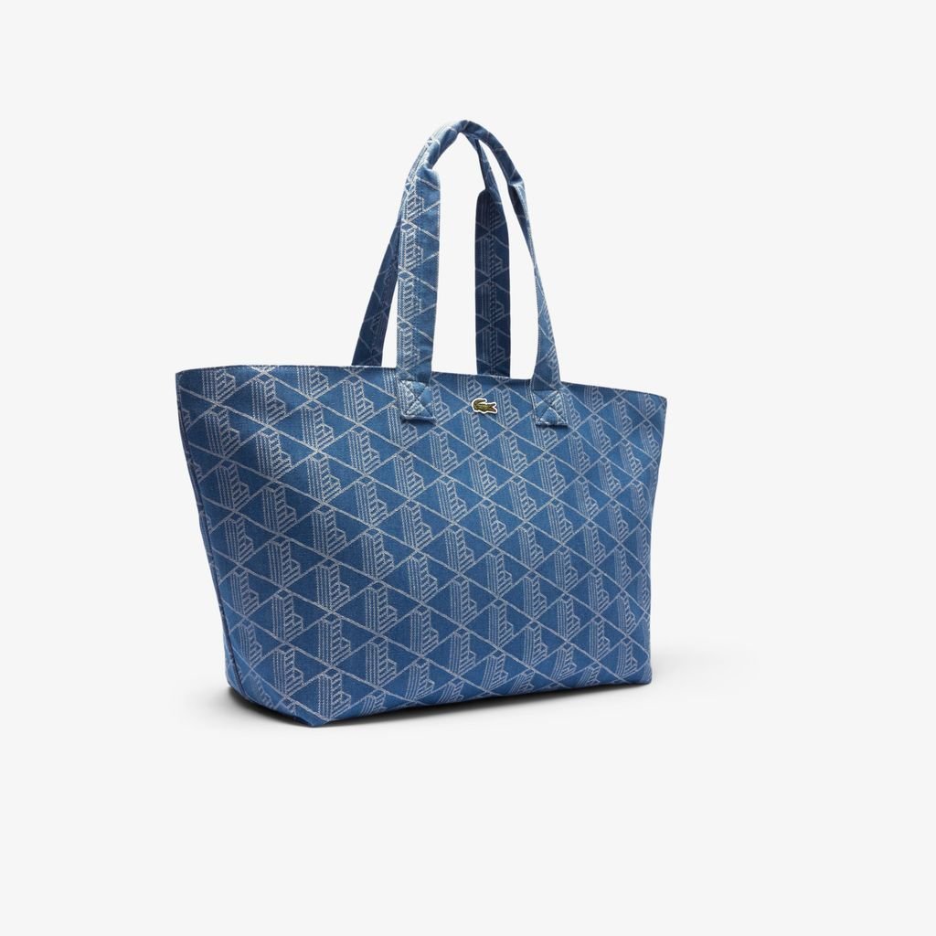 Túi Tote Lacoste Unisex Summer Pack Hoa Văn Jacquard XXL