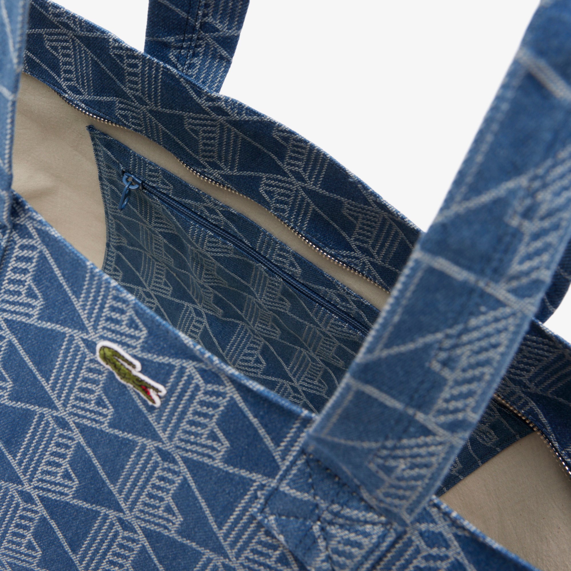Túi Tote Lacoste Unisex Summer Pack Hoa Văn Jacquard XXL