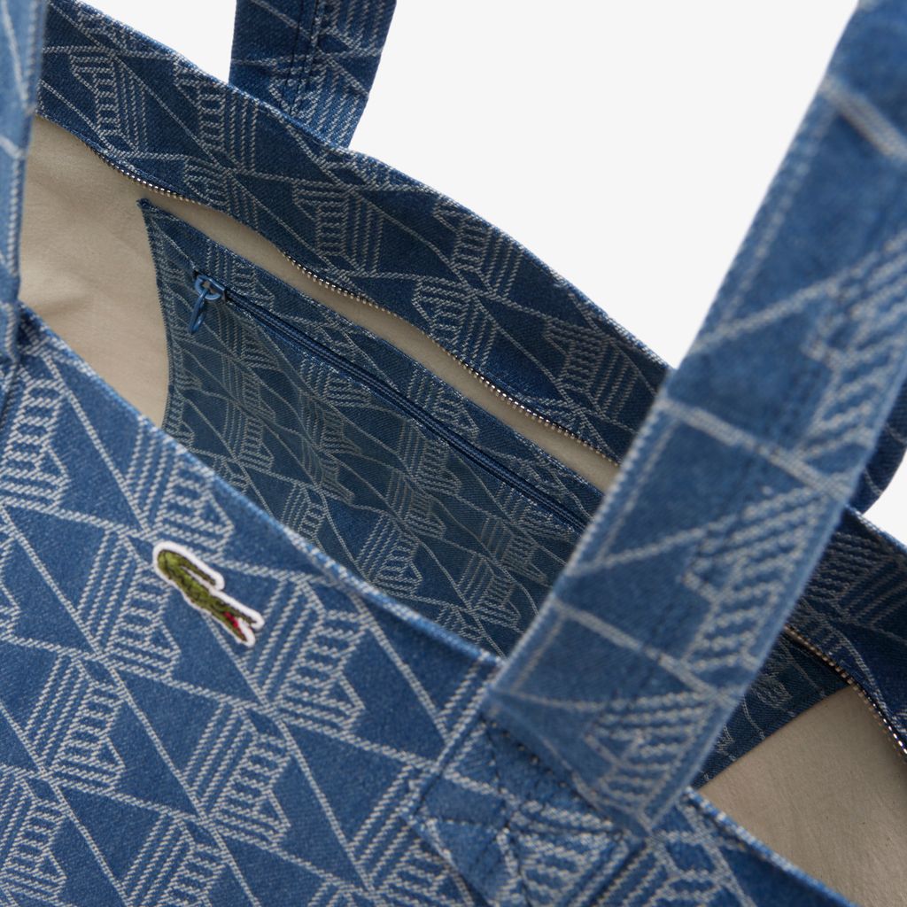 Túi Tote Lacoste Unisex Summer Pack Hoa Văn Jacquard XXL