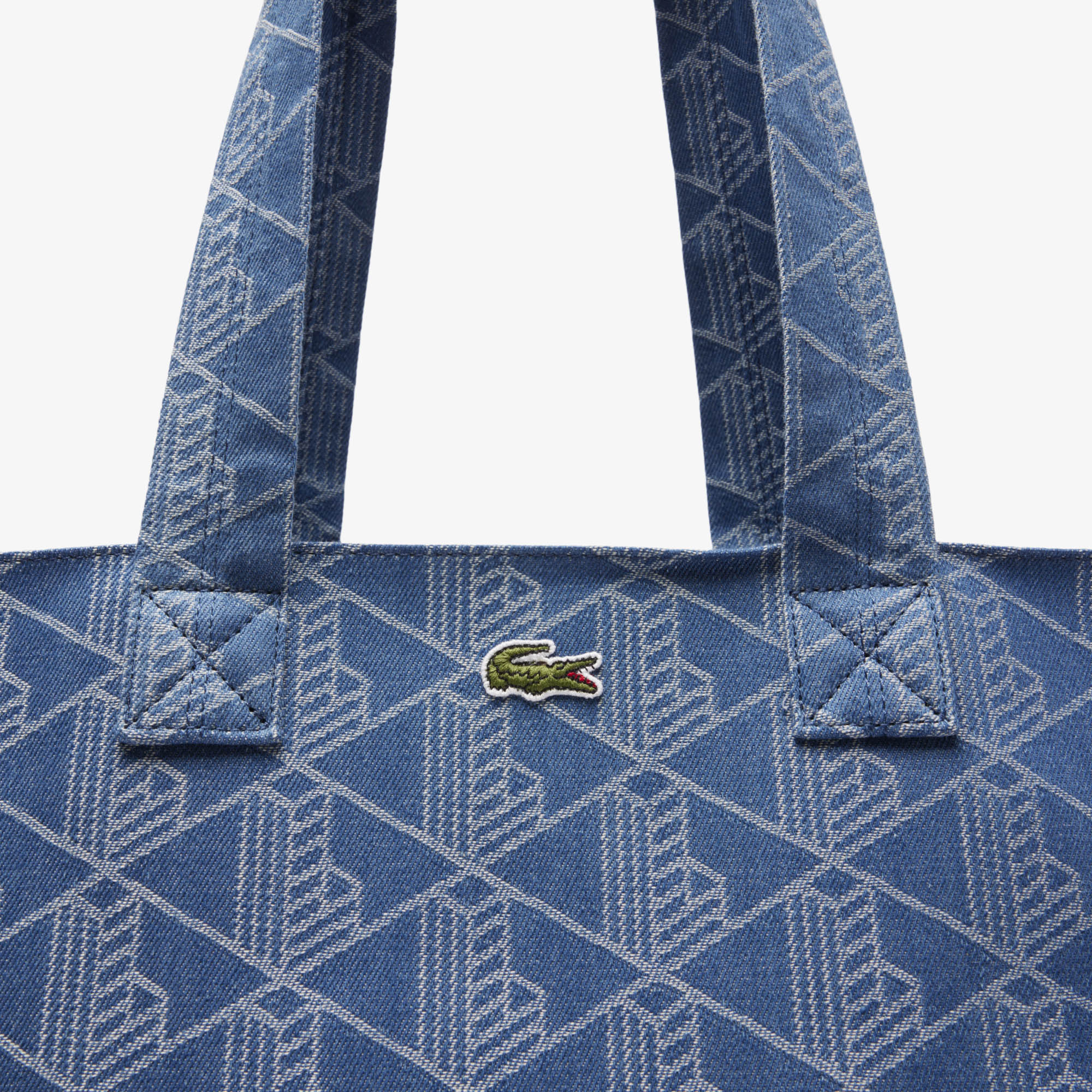 Túi Tote Lacoste Unisex Summer Pack Hoa Văn Jacquard XXL