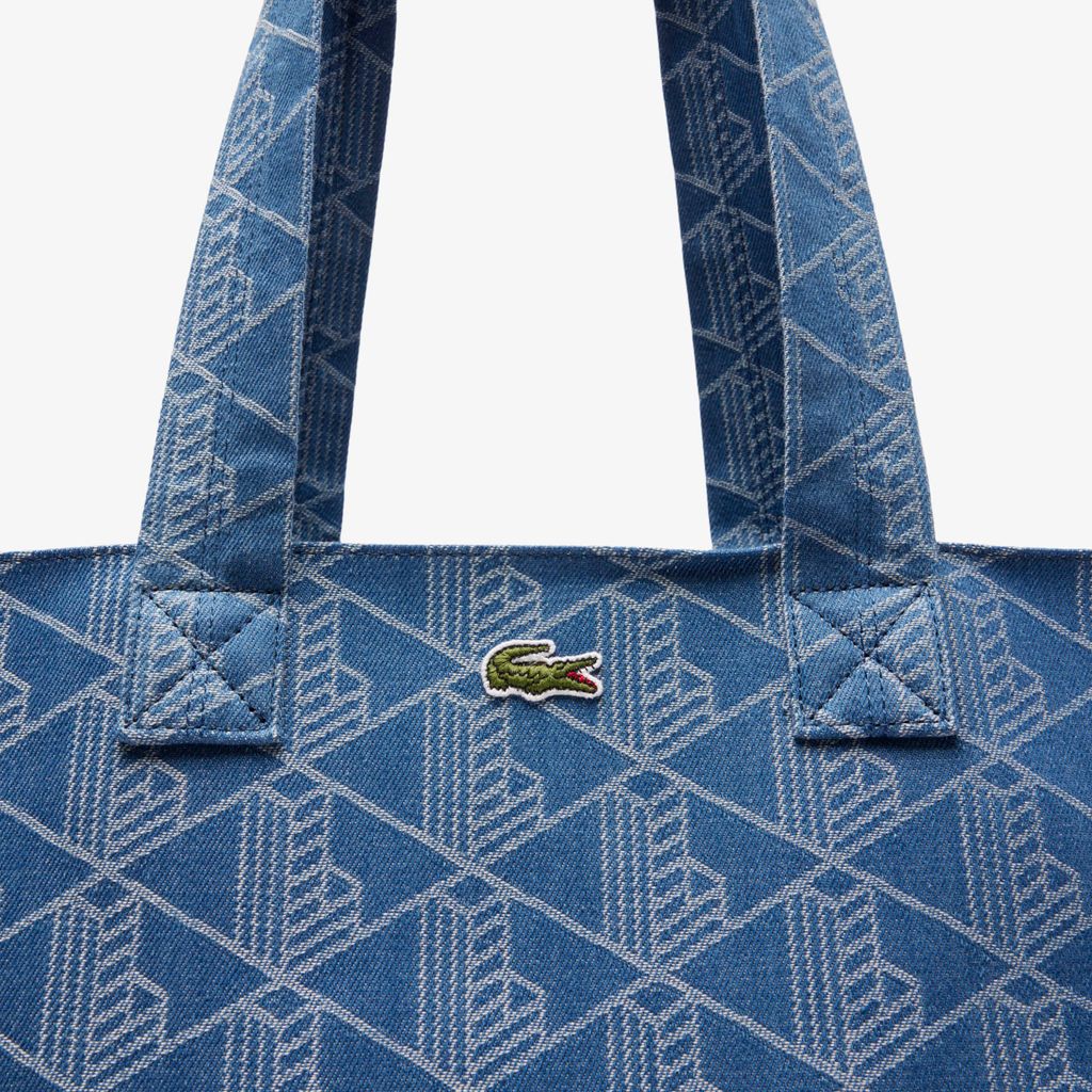 Túi Tote Lacoste Unisex Summer Pack Hoa Văn Jacquard XXL