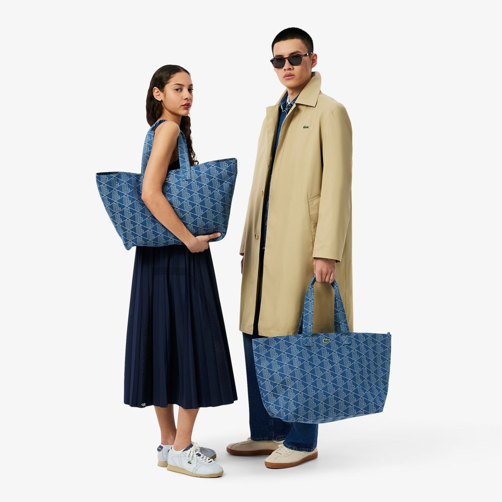 Túi Tote Lacoste Unisex Summer Pack Hoa Văn Jacquard XXL