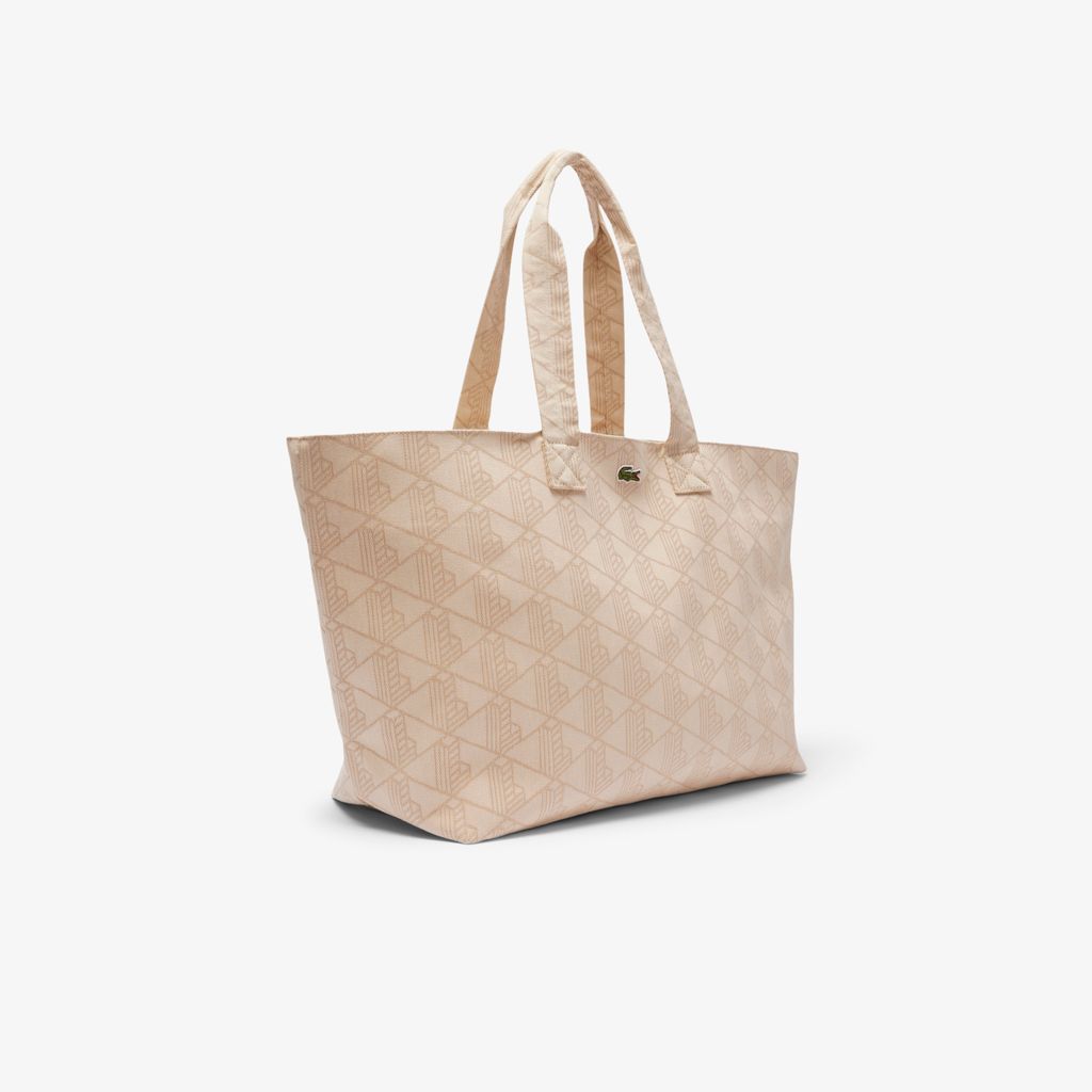 Túi Tote Lacoste Unisex Summer Pack Hoa Văn Jacquard XXL