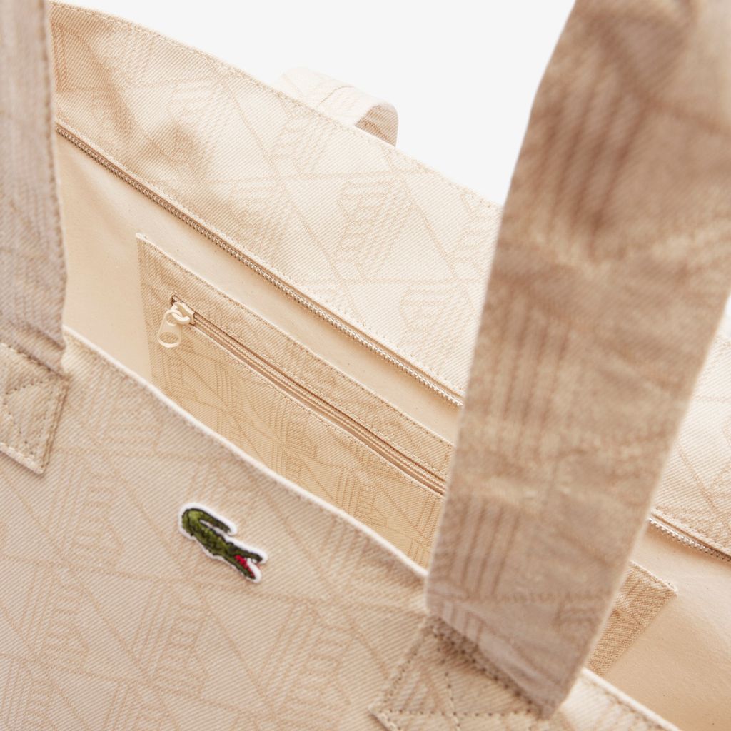 Túi Tote Lacoste Unisex Summer Pack Hoa Văn Jacquard XXL