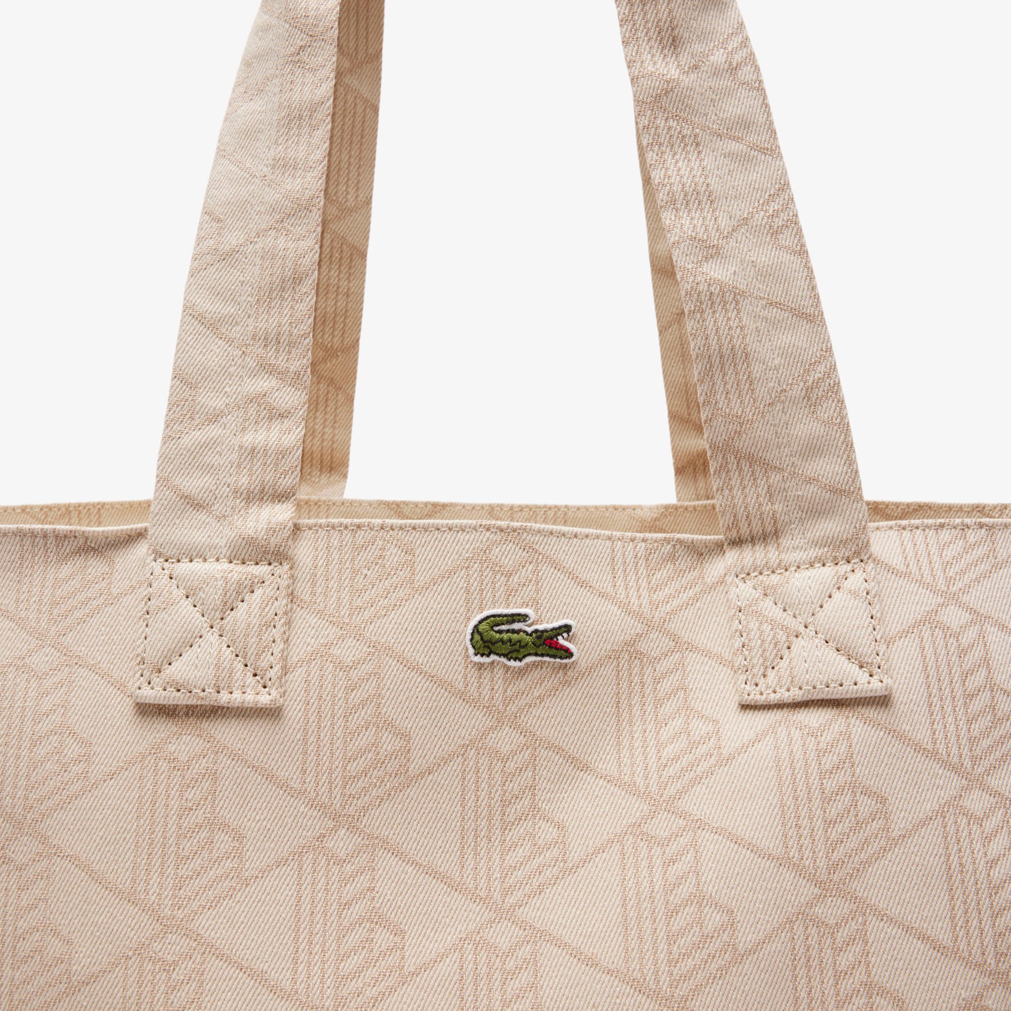 Túi Tote Lacoste Unisex Summer Pack Hoa Văn Jacquard XXL