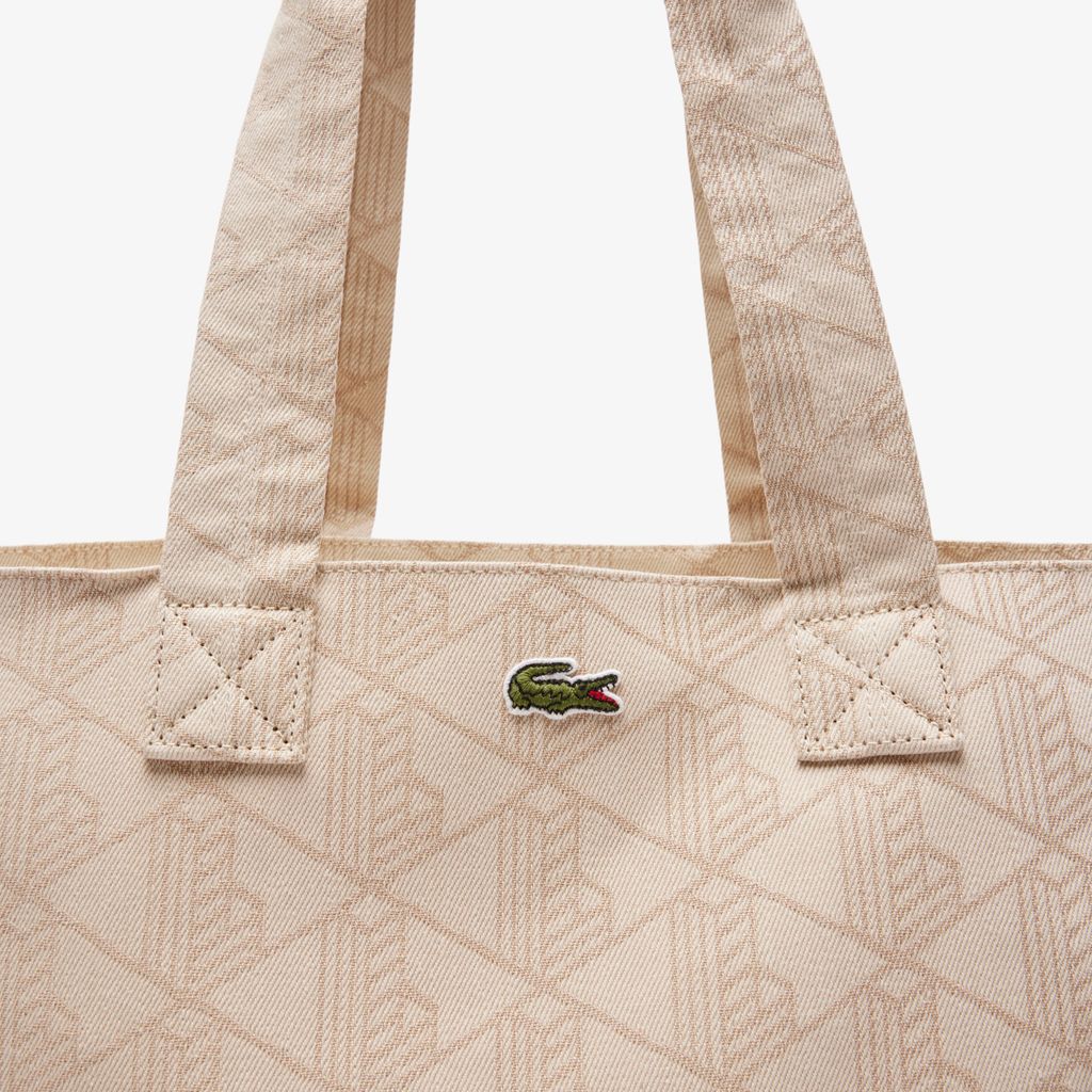 Túi Tote Lacoste Unisex Summer Pack Hoa Văn Jacquard XXL