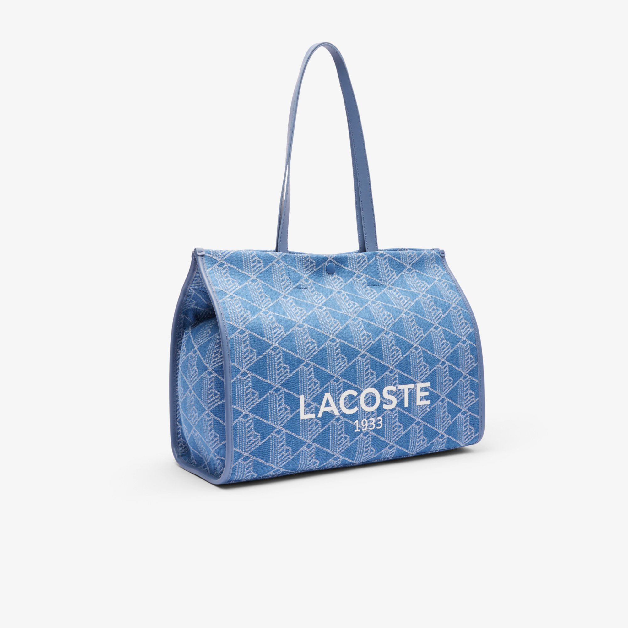Túi Tote Lacoste Unisex Heritage Chất Liệu Jacquard Cỡ Lớn