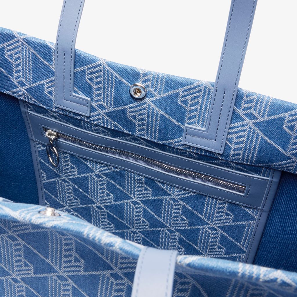 Túi Tote Lacoste Unisex Heritage Chất Liệu Jacquard Cỡ Lớn