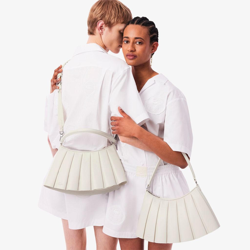 Túi Lacoste Unisex Runway Lenglen Chất Liệu Da Cỡ Trung