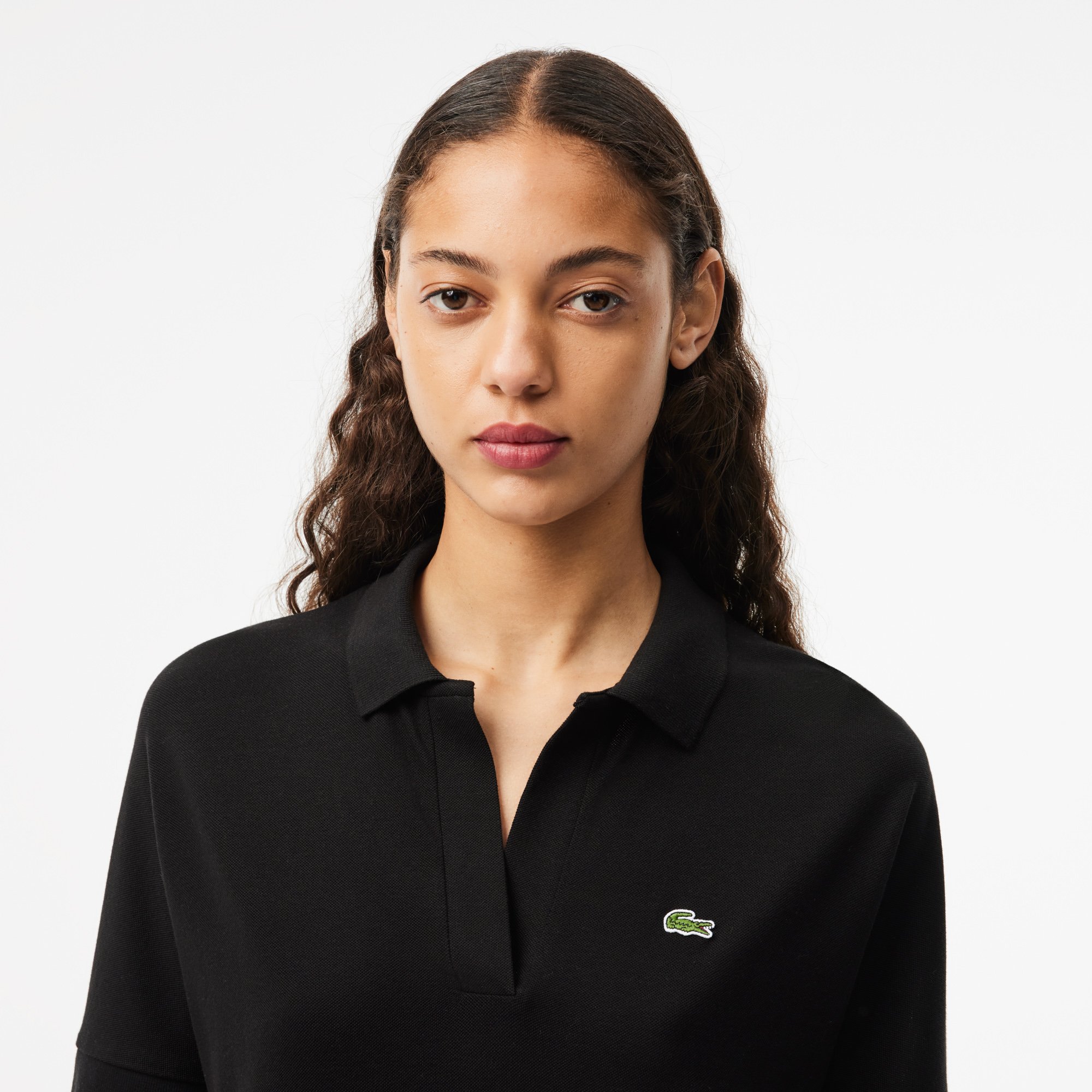 Áo Polo Lacoste Nữ Piqué Dáng Rộng