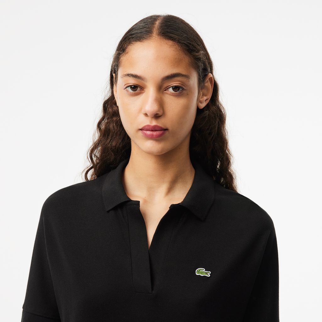 Áo Polo Lacoste Nữ Piqué Dáng Rộng