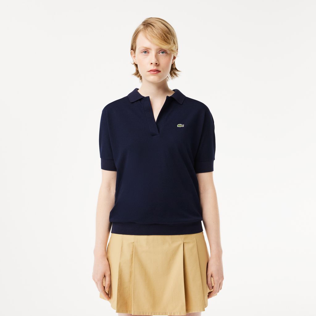 Áo Polo Lacoste Nữ Piqué Dáng Rộng