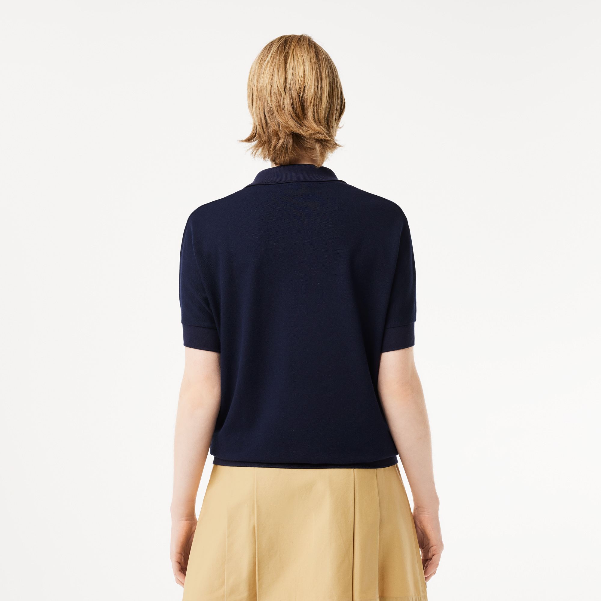 Áo Polo Lacoste Nữ Piqué Dáng Rộng