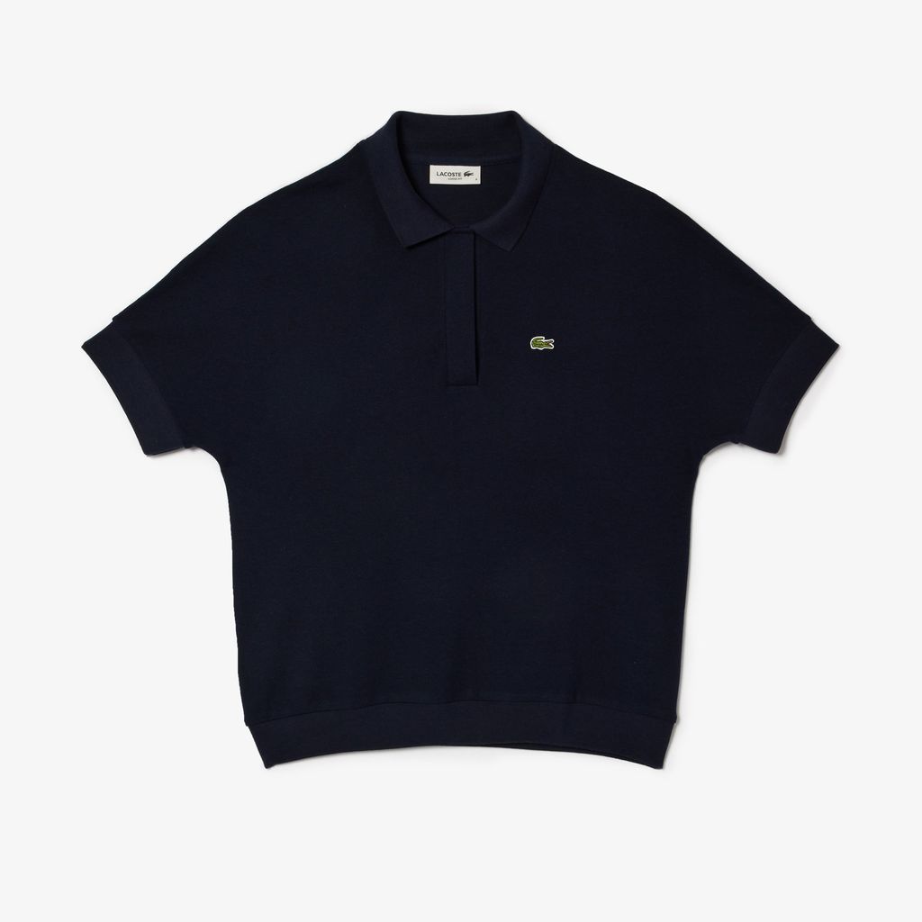Áo Polo Lacoste Nữ Piqué Dáng Rộng