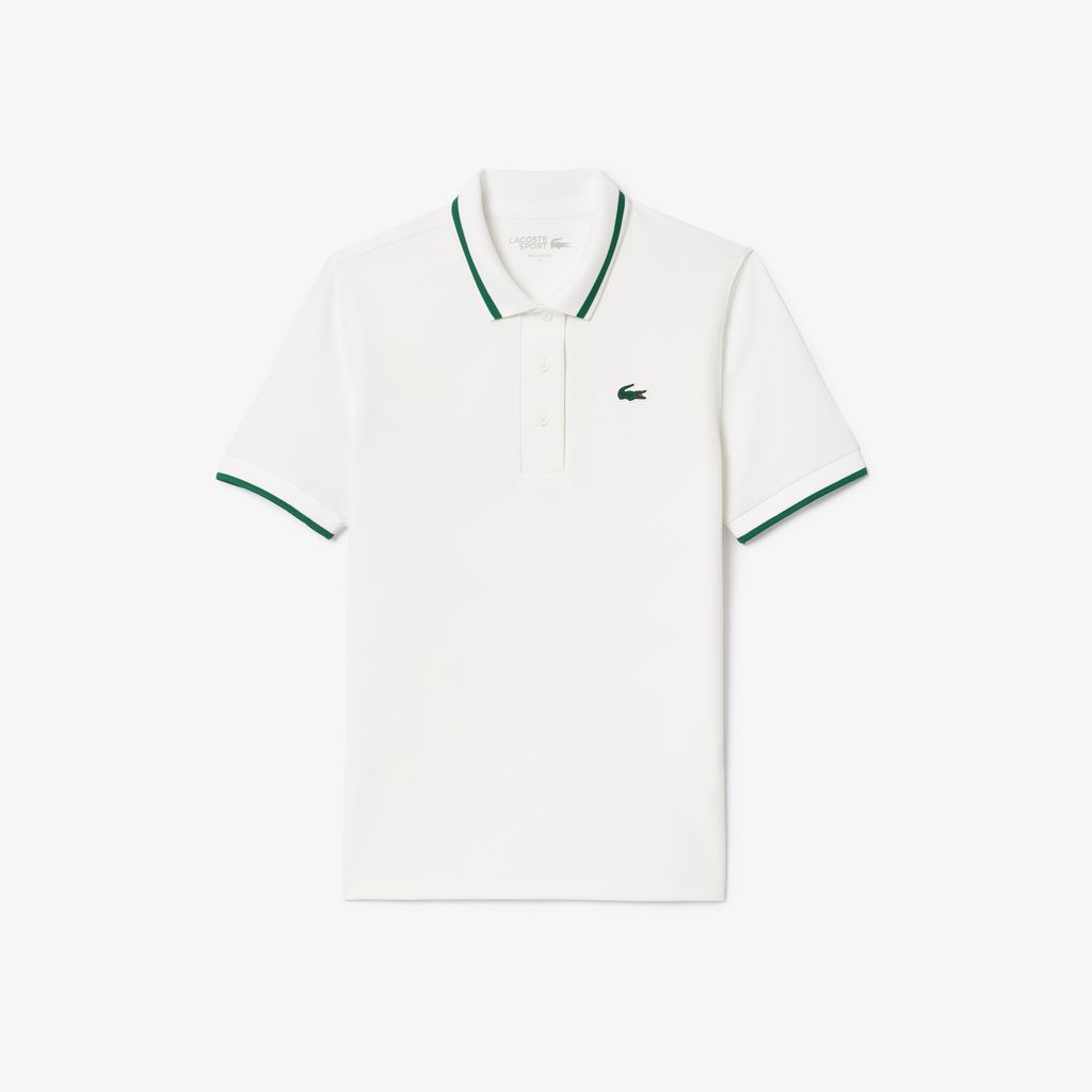 Áo Polo Tennis Lacoste Nữ Cổ Sọc Chống Tia Cực Tím