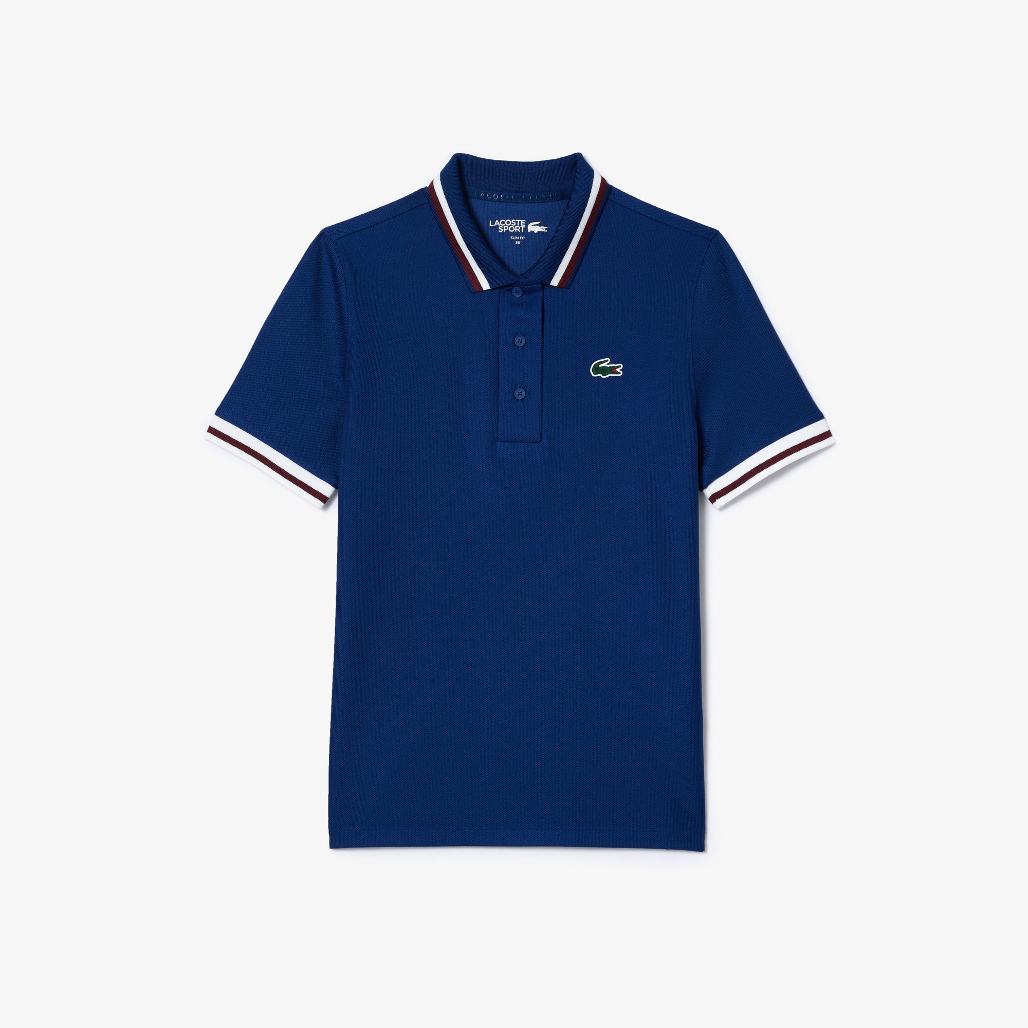 Áo Polo Tennis Lacoste Nữ Cổ Sọc Chống Tia Cực Tím
