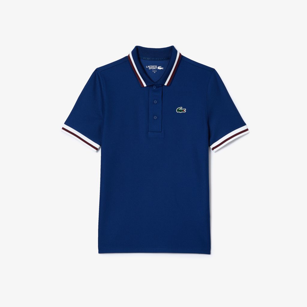 Áo Polo Tennis Lacoste Nữ Cổ Sọc Chống Tia Cực Tím